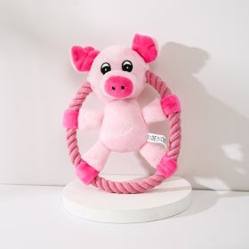 Pet Toy Pig Duck Bear Dog Throwing Toy (Option: Pink Pig)