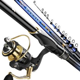 Rock Pole Sea Carbon Super Light Super Hard Long Casting Rod Large Guide Ring Rock Fishing Rod (Option: 3 Style-3.6m single pole)