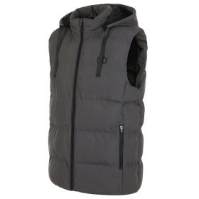 Helios- Paffuto Heated Vest- The Heated Coat (Color: Gray, size: Xl)