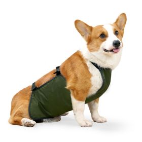 Pet Supplies Medium Large Dog Apron Water And Dirt Resistant S (Option: Army Green-S)