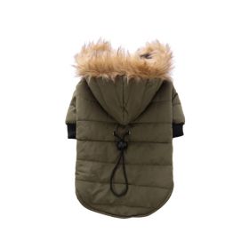 Popular Pet Clothes Winter Clothing Coat (Option: DZ171 Green-M)